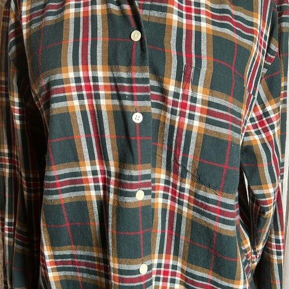 Charter Club classics Flannel Button Down Long Sleeve Shirt size 4 - Picture 2 of 6